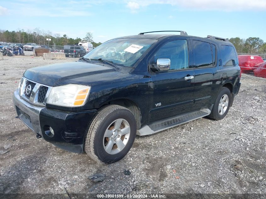 2006 Nissan Armada Le VIN: 5N1AA08B75N742412 Lot: 39081599