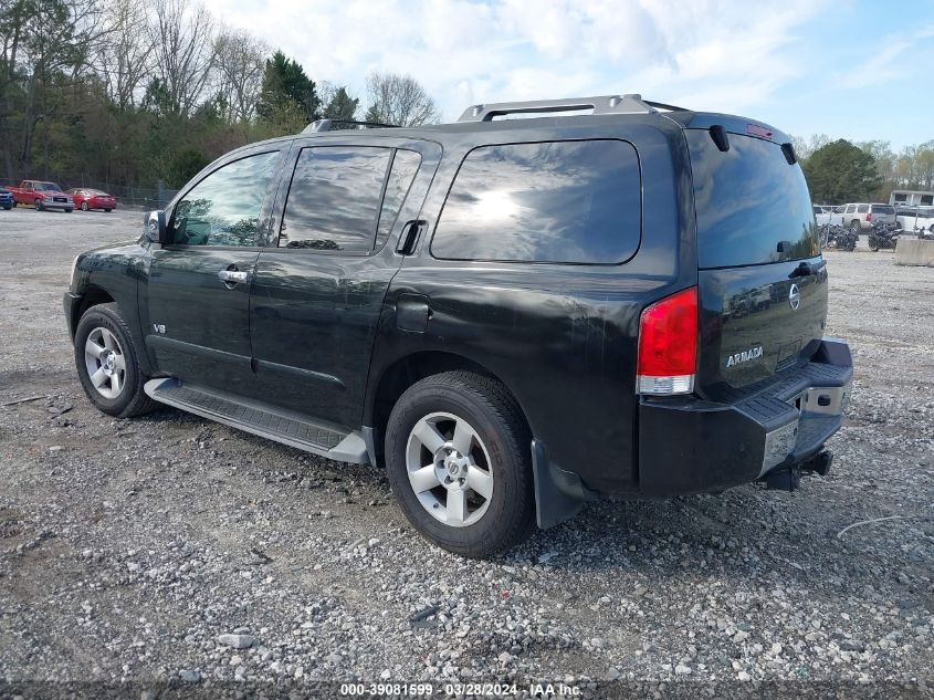 2006 Nissan Armada Le VIN: 5N1AA08B75N742412 Lot: 39081599