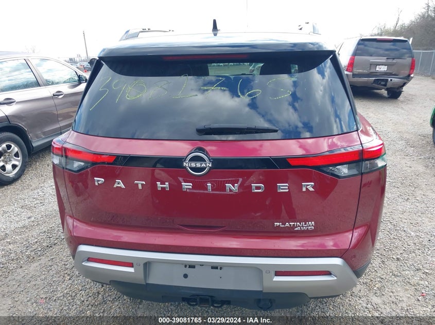 2022 NISSAN PATHFINDER PLATINUM 4WD - 5N1DR3DK1NC246657