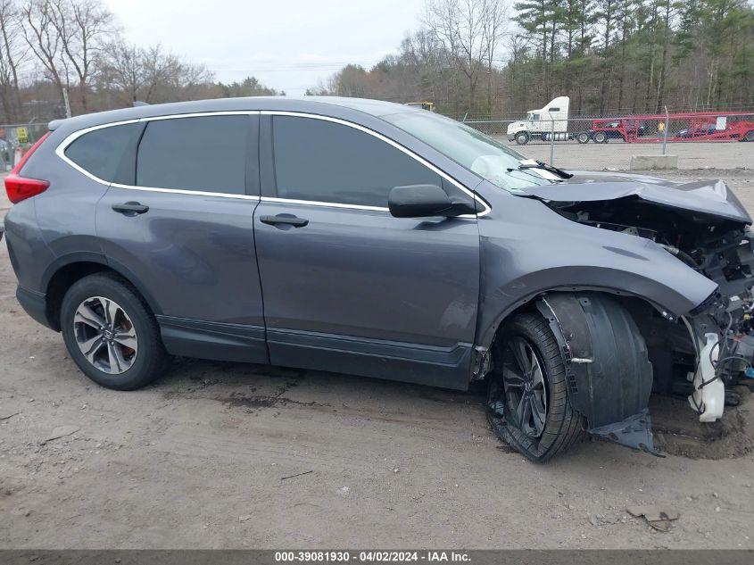 2018 Honda Cr-V Lx VIN: 2HKRW6H38JH201916 Lot: 39081930