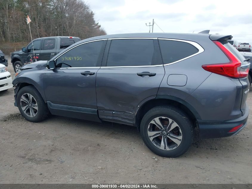 2018 Honda Cr-V Lx VIN: 2HKRW6H38JH201916 Lot: 39081930