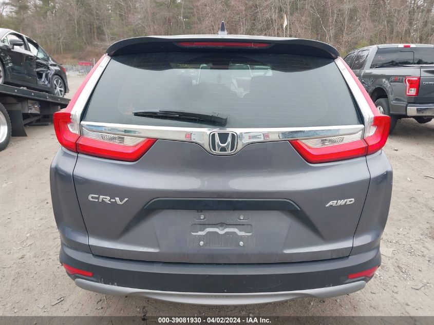 2018 Honda Cr-V Lx VIN: 2HKRW6H38JH201916 Lot: 39081930