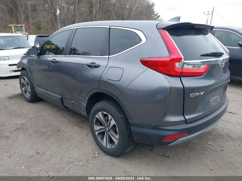 2018 Honda Cr-V Lx VIN: 2HKRW6H38JH201916 Lot: 39081930