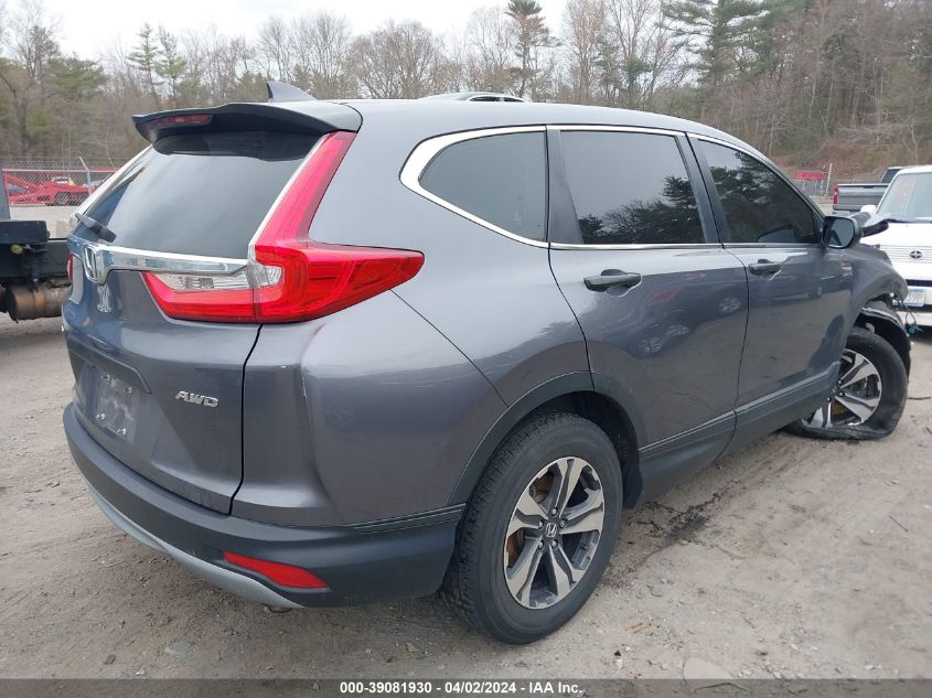 2018 Honda Cr-V Lx VIN: 2HKRW6H38JH201916 Lot: 39081930