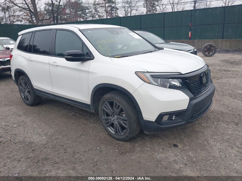 2021 Honda Passport Awd Ex-L VIN: 5FNYF8H53MB019200 Lot: 39082128