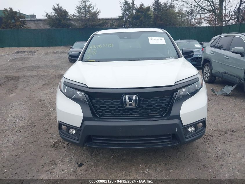 2021 Honda Passport Awd Ex-L VIN: 5FNYF8H53MB019200 Lot: 39082128