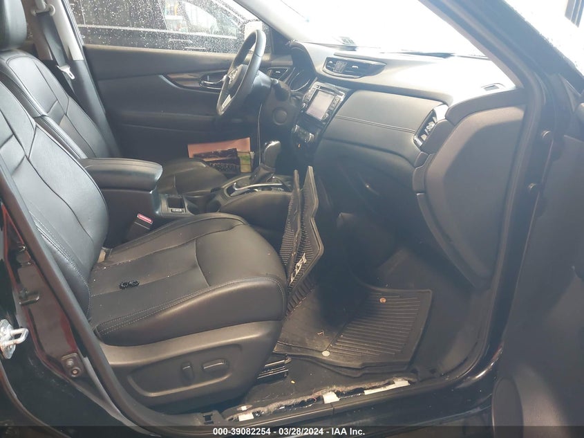 2019 Nissan Rogue Sl Black vin: 5N1AT2MV6KC790883