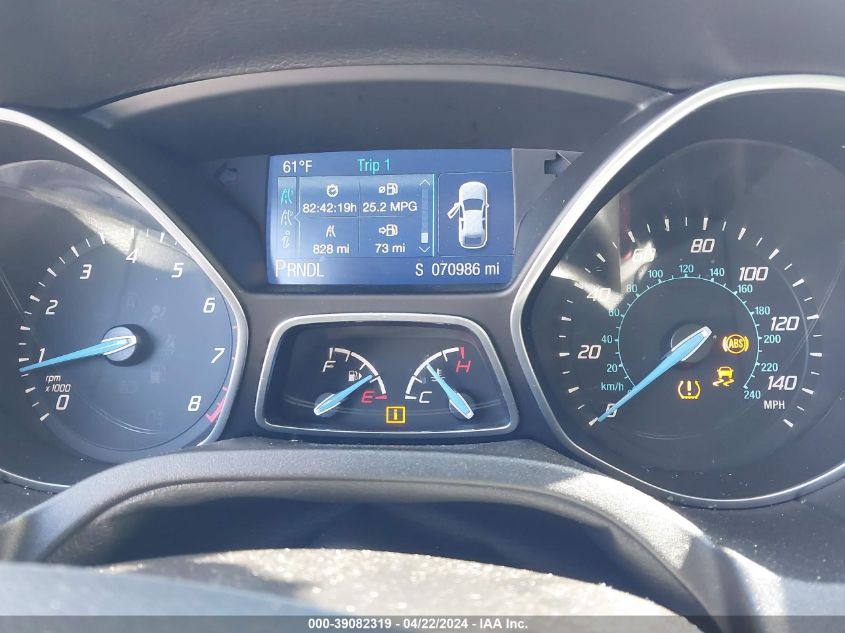 2014 Ford Focus Se VIN: 1FADP3K28EL360545 Lot: 39082319