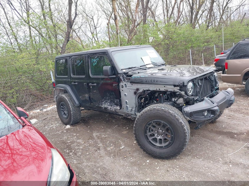 VIN 1C4HJXDN5PW523150 2023 JEEP WRANGLER 4-DOOR WILLYS 4X4