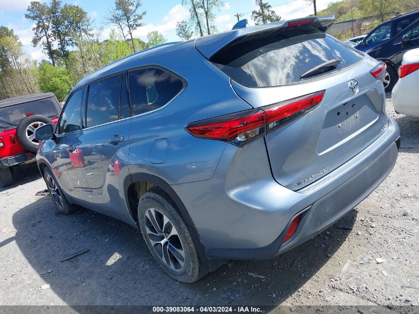 2020 Toyota Highlander Xle VIN: 5TDGZRBH7LS044588 Lot: 39083064