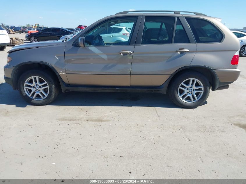 2004 BMW X5 3.0I VIN: 5UXFA13534LU30189 Lot: 39083093