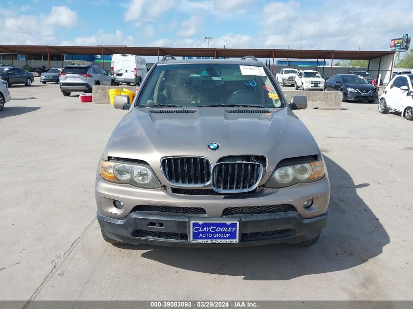 2004 BMW X5 3.0I VIN: 5UXFA13534LU30189 Lot: 39083093