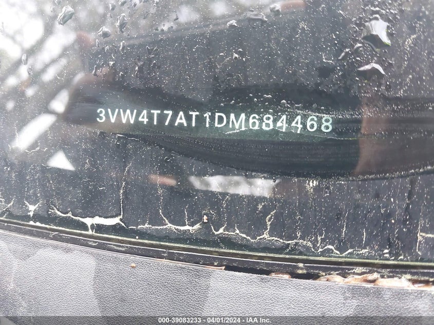 2013 VOLKSWAGEN BEETLE TURBO - 3VW4T7AT1DM684468