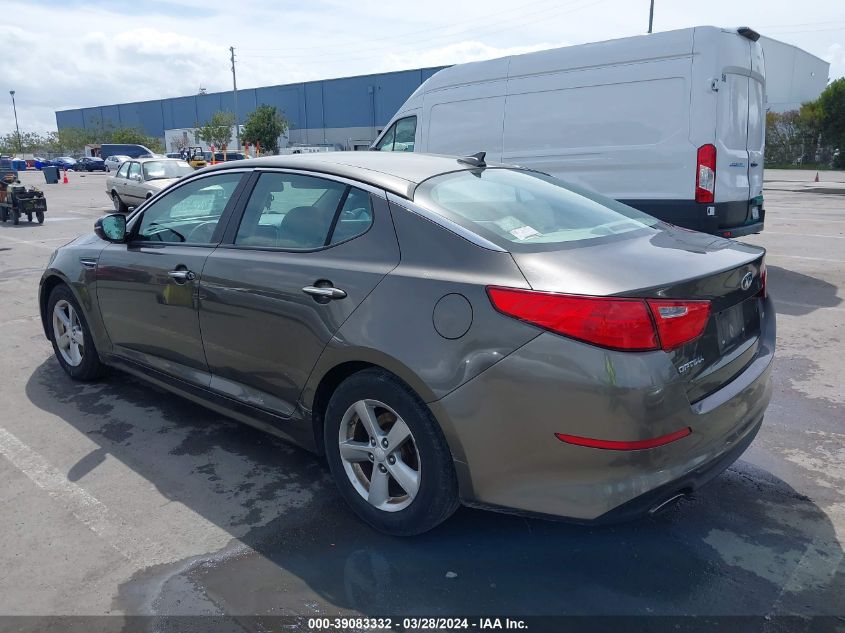 2014 Kia Optima Lx VIN: 5XXGM4A79EG301555 Lot: 39083332