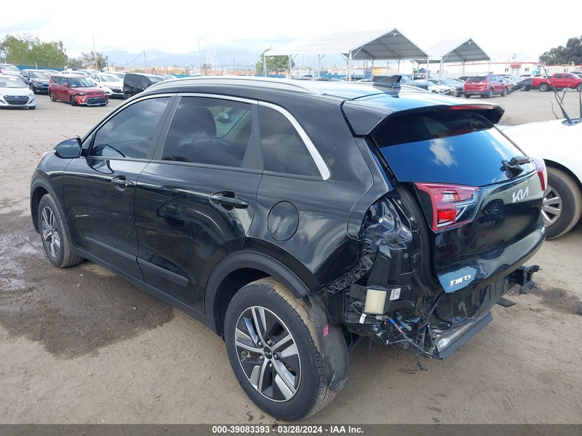 2022 Kia Niro Ex Premium VIN: KNDCE3LCXN5489782 Lot: 39083393