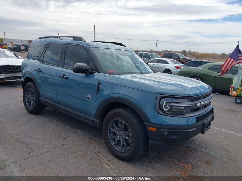 2023 Ford Bronco Sport Big Bend VIN: 3FMCR9B68PRD35344 Lot: 39083436