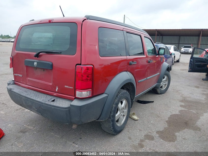 2008 Dodge Nitro Sxt VIN: 1D8GT28K98W282334 Lot: 39083452