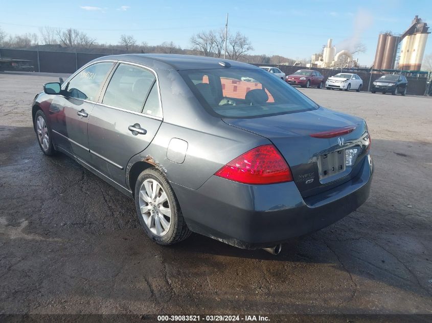 2007 Honda Accord 3.0 Ex VIN: 1HGCM66587A047757 Lot: 39083521