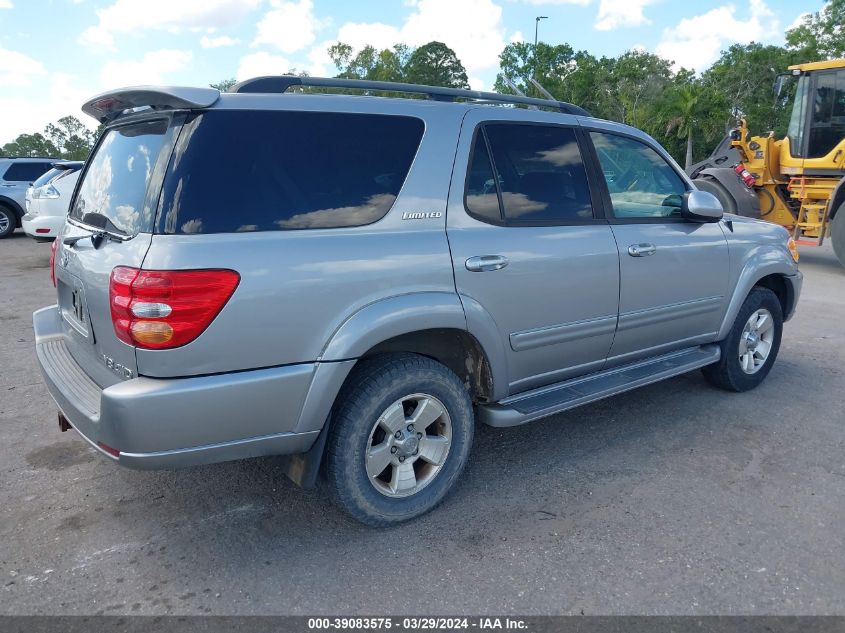 2004 Toyota Sequoia Limited V8 VIN: 5TDBT48A64S222128 Lot: 39083575