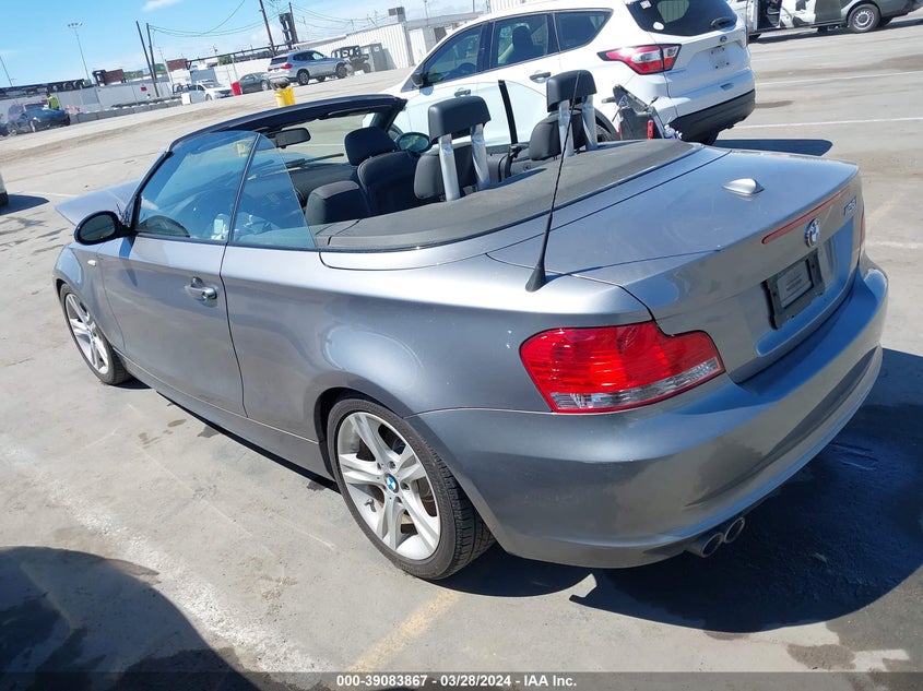 2009 BMW 128I VIN: WBAUN13589VH81026 Lot: 39083867