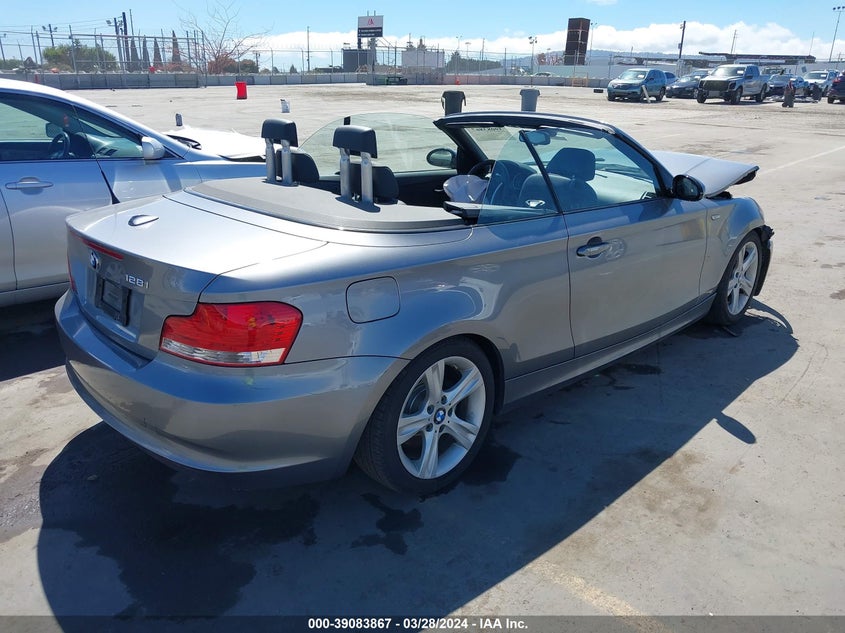 2009 BMW 128I VIN: WBAUN13589VH81026 Lot: 39083867