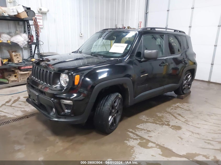 VIN ZACNJDBB0MPN33875 2021 JEEP RENEGADE 80TH ANNIVERSARY 4X4