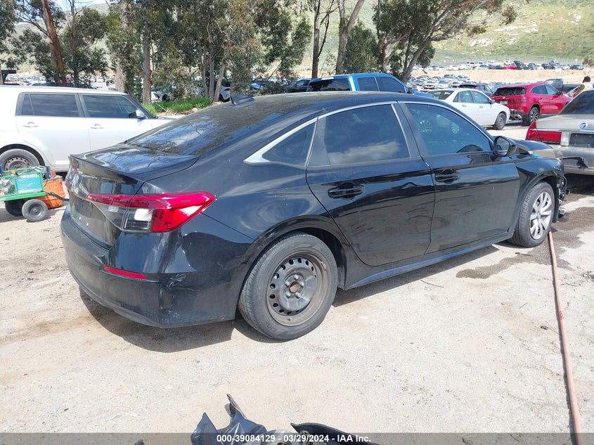 VIN 2HGFE2F26NH532440 2022 HONDA CIVIC LX