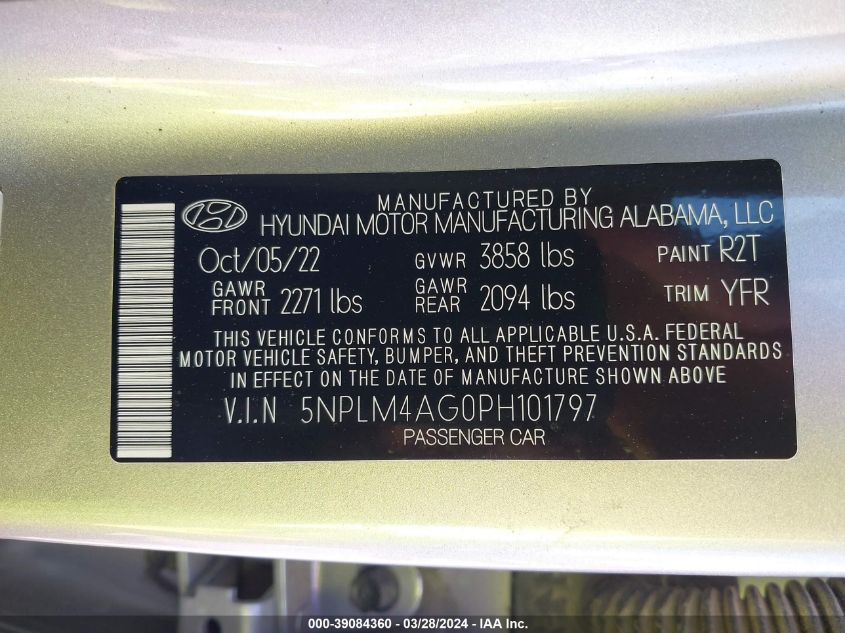 5NPLM4AG0PH101797 | 2023 HYUNDAI ELANTRA