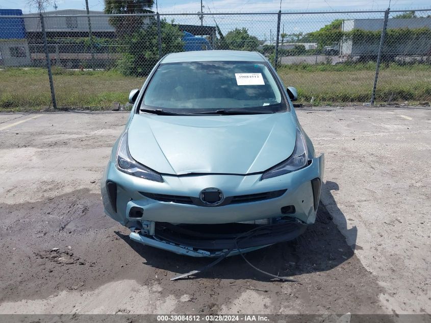 JTDKARFU5K3075654 | 2019 TOYOTA PRIUS