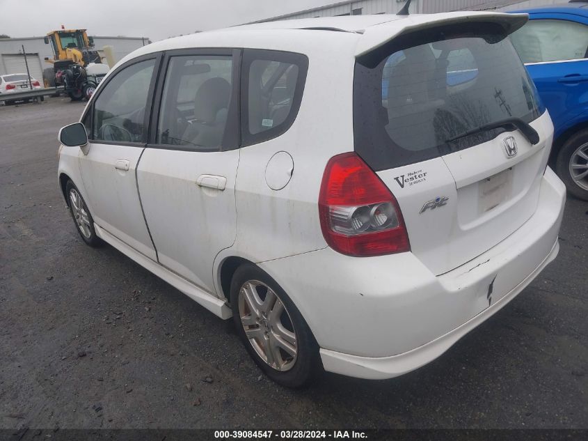 JHMGD38657S026569 | 2007 HONDA FIT