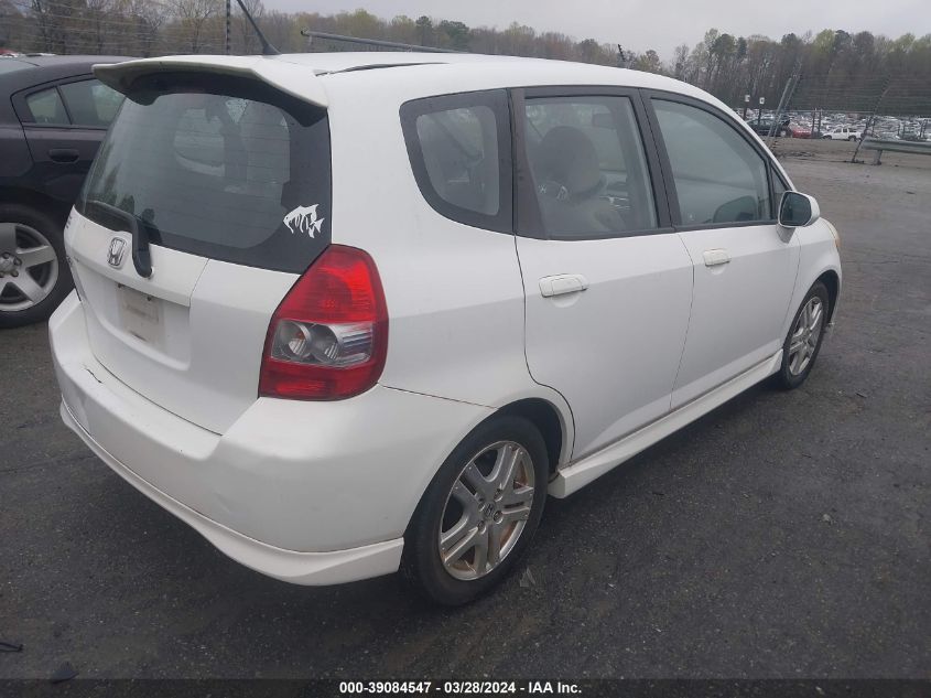 JHMGD38657S026569 | 2007 HONDA FIT