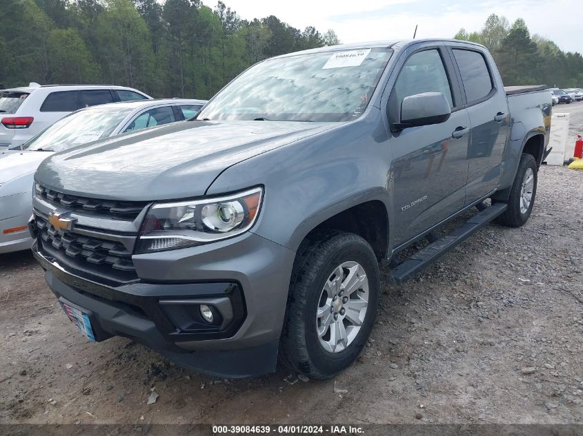 2021 CHEVROLET COLORADO 2WD  SHORT BOX LT - 1GCGSCEN1M1255318