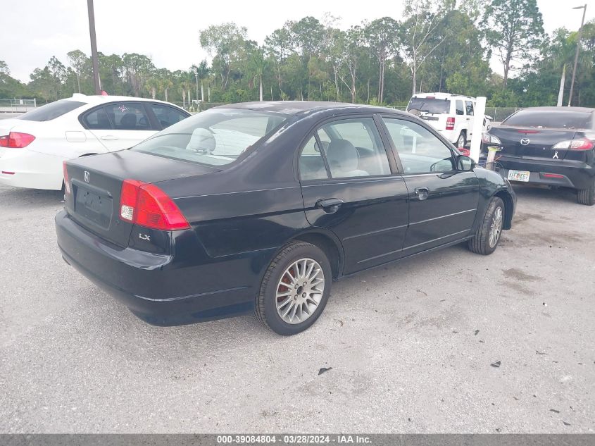 2HGES165X4H533937 | 2004 HONDA CIVIC