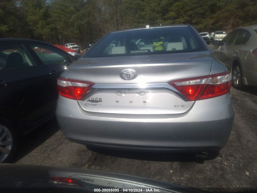 2015 Toyota Camry Xle VIN: 4T4BF1FK5FR486278 Lot: 39085095