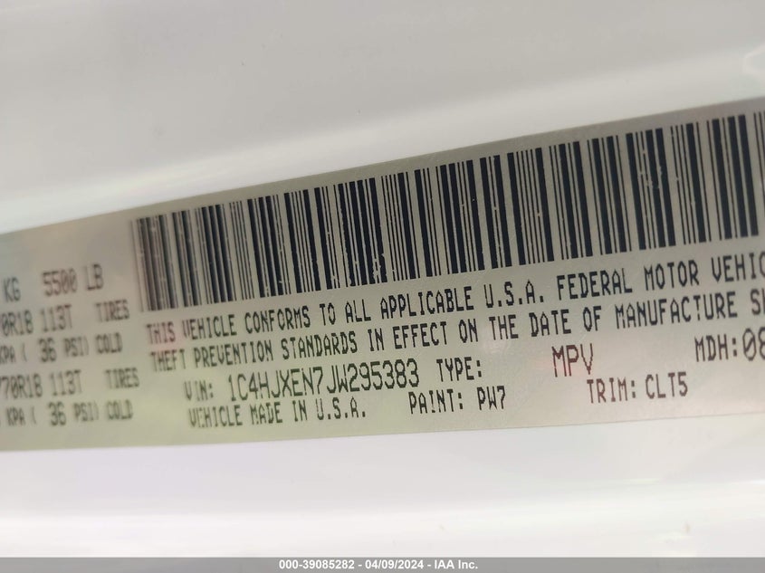 2018 JEEP WRANGLER UNLIMITED SAHARA - 1C4HJXEN7JW295383