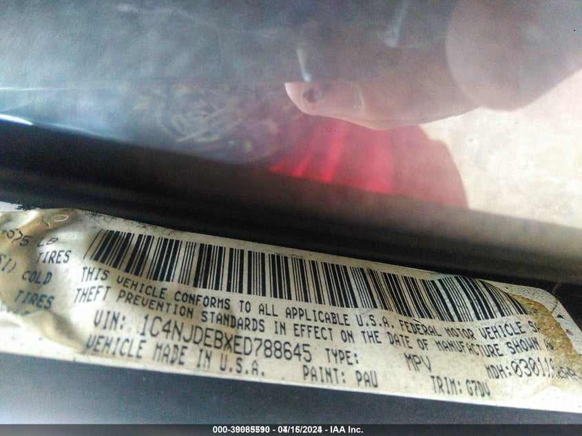 2014 JEEP COMPASS LATITUDE - 1C4NJDEBXED788645