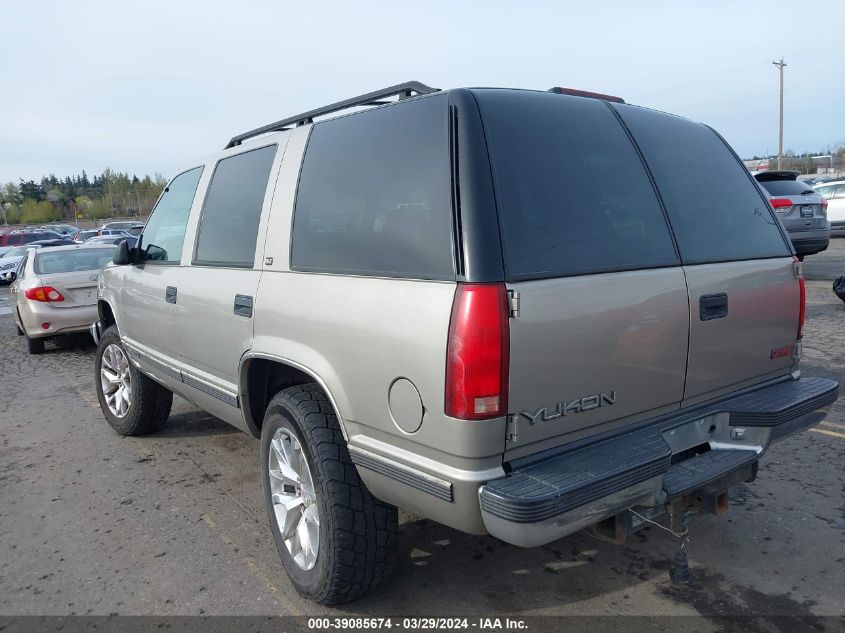 1999 GMC Yukon Sle VIN: 1GKEK13R7XJ766784 Lot: 39085674