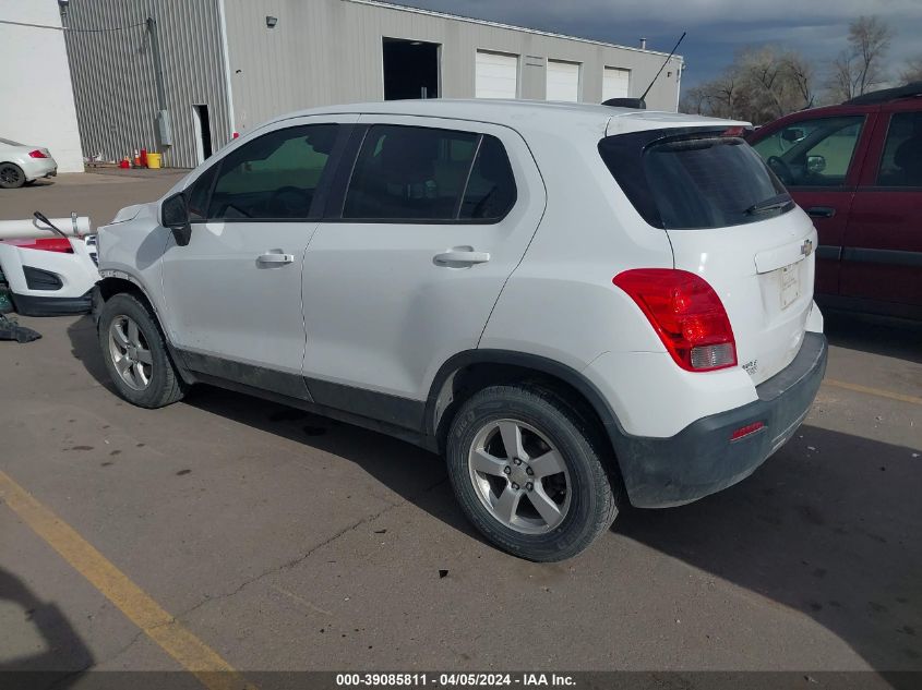 2016 Chevrolet Trax 1Ls VIN: 3GNCJNSB5GL182904 Lot: 39085811