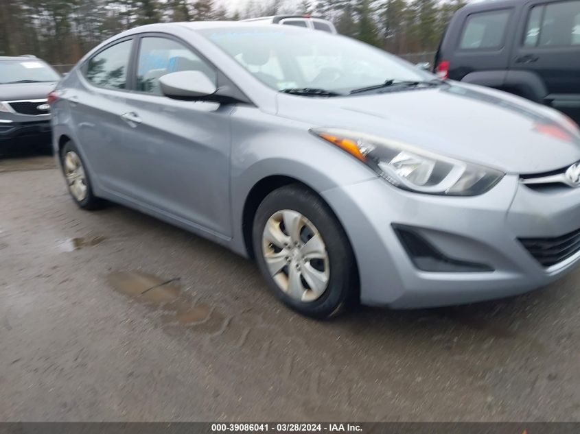 5NPDH4AE0GH741290 | 2016 HYUNDAI ELANTRA