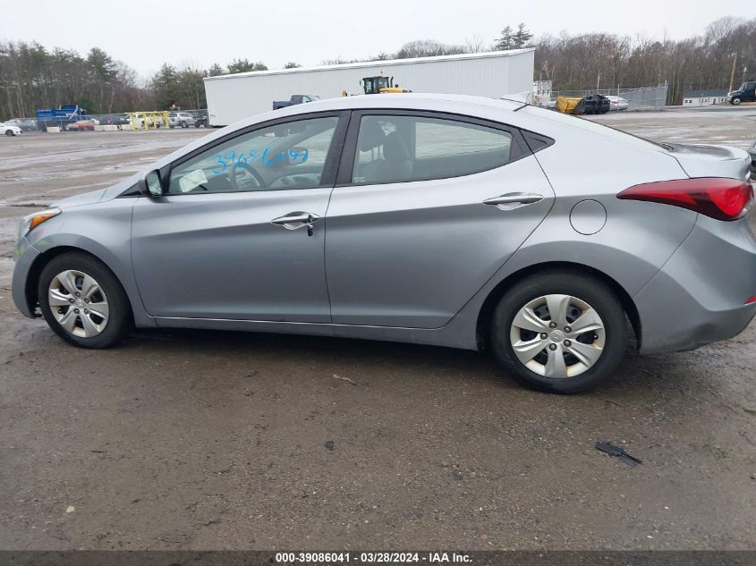 5NPDH4AE0GH741290 | 2016 HYUNDAI ELANTRA