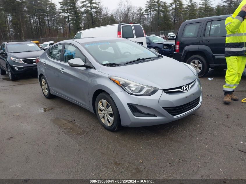 5NPDH4AE0GH741290 | 2016 HYUNDAI ELANTRA