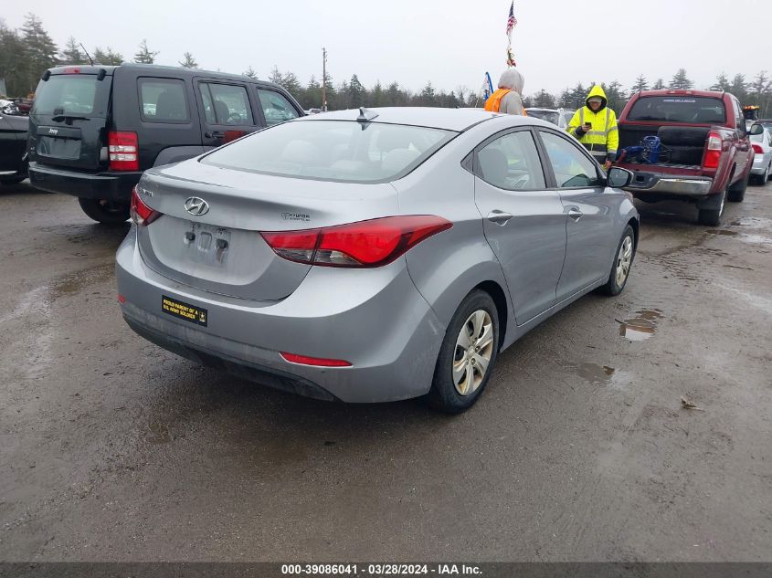 5NPDH4AE0GH741290 | 2016 HYUNDAI ELANTRA