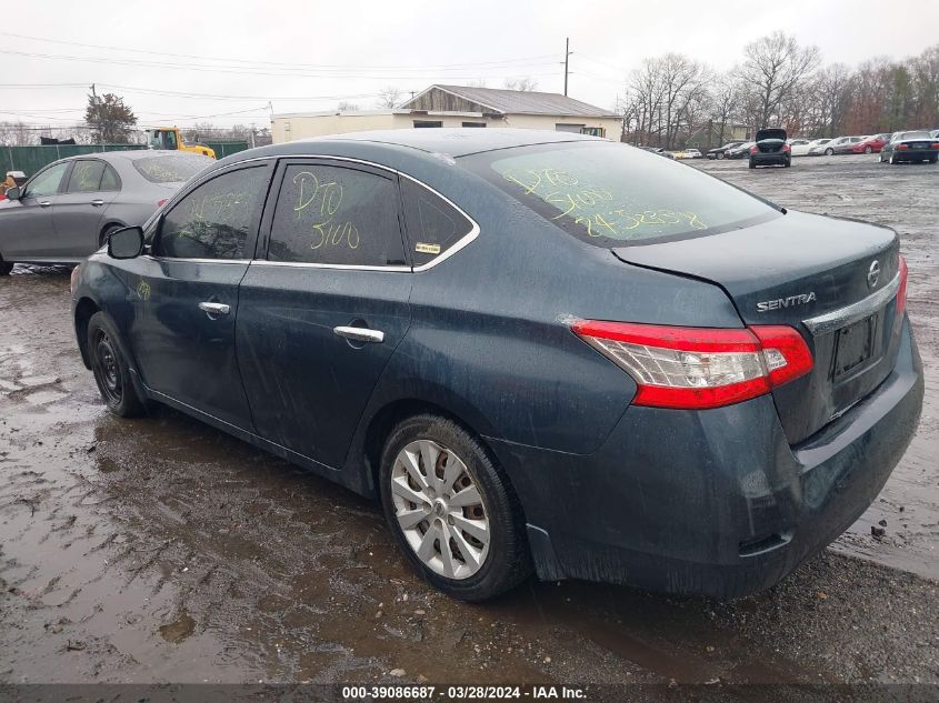 2014 Nissan Sentra Fe+ S/Fe+ Sv/S/Sl/Sr/Sv VIN: 3N1AB7AP2EY216368 Lot: 39086687