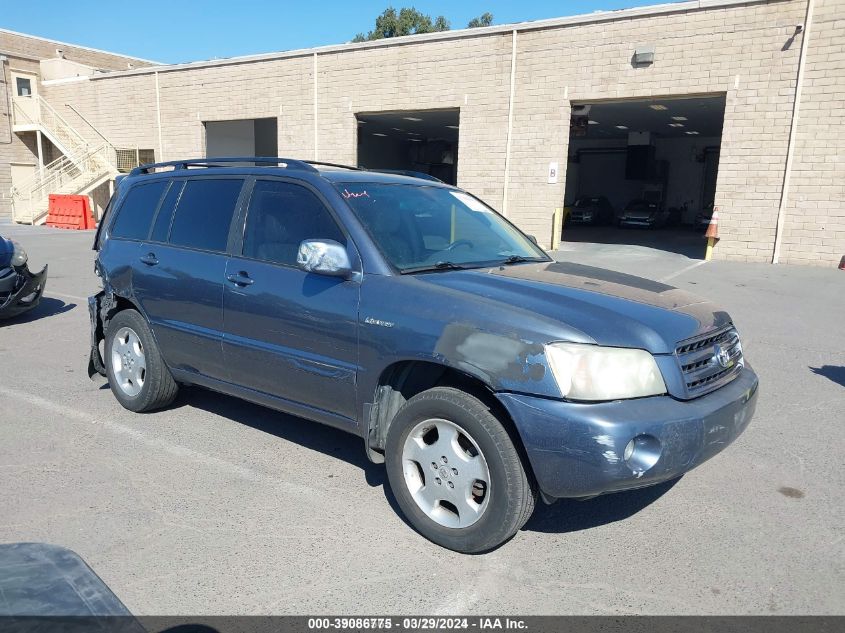 JTEEP21A640022834 2004 Toyota Highlander Limited V6