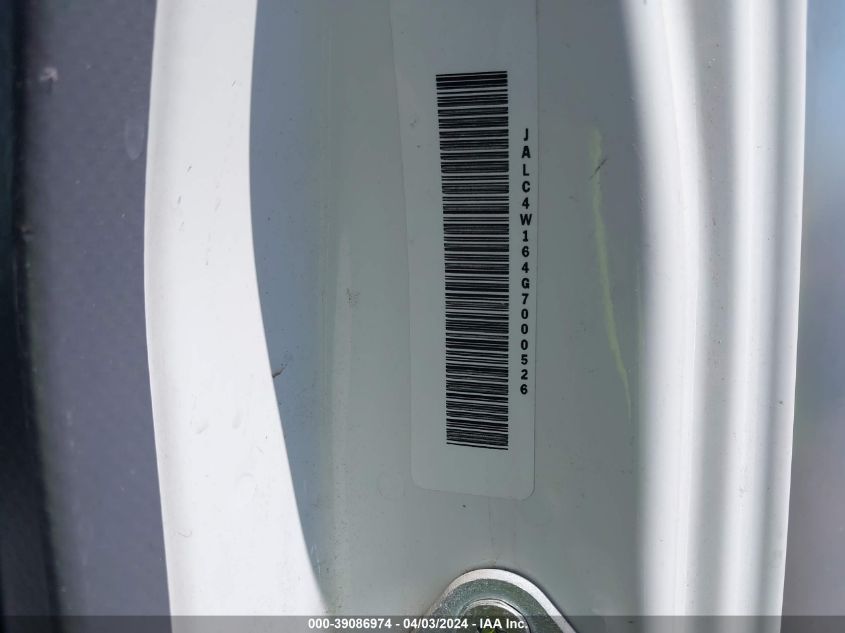 2016 Isuzu Npr Dsl Reg At VIN: JALC4W164G7000526 Lot: 39086974