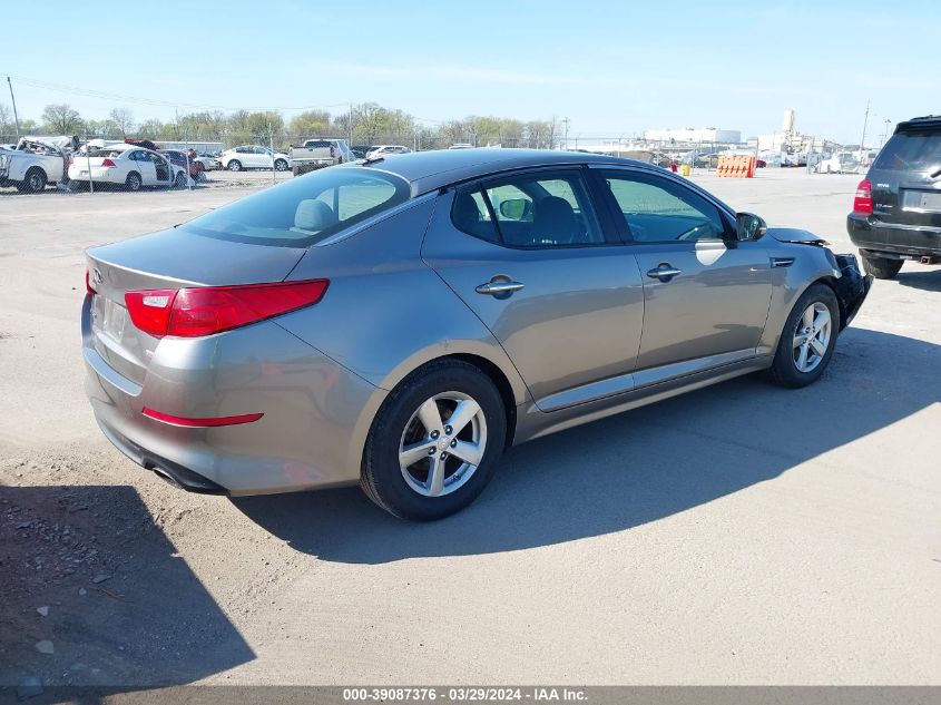 2015 Kia Optima Lx VIN: 5XXGM4A78FG469124 Lot: 39087376