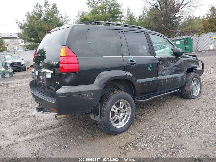 2004 Lexus Gx 470 VIN: JTJBT20X640058660 Lot: 39087697