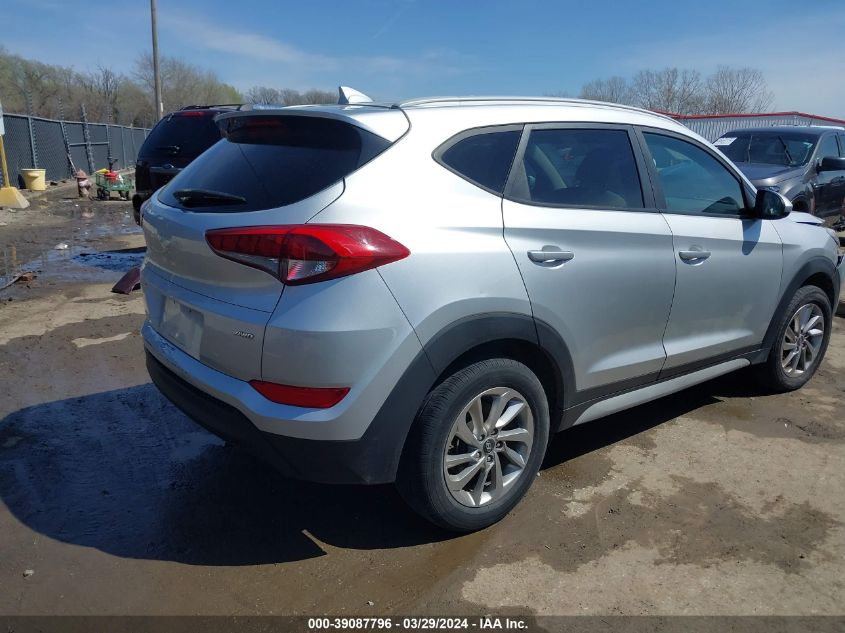 2018 Hyundai Tucson Sel VIN: KM8J3CA4XJU726193 Lot: 39087796