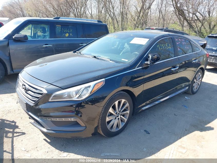 5NPE34AF0FH048195 2015 HYUNDAI SONATA - Image 2