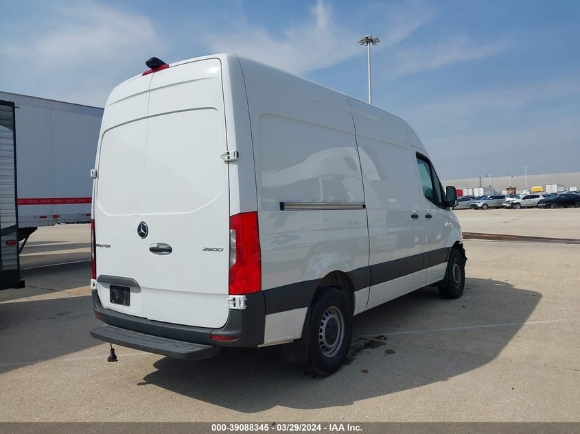 2023 Mercedes-Benz Sprinter 2500 Standard Roof 4-Cyl Gas VIN: W1Y40BHY6PT142722 Lot: 39088345